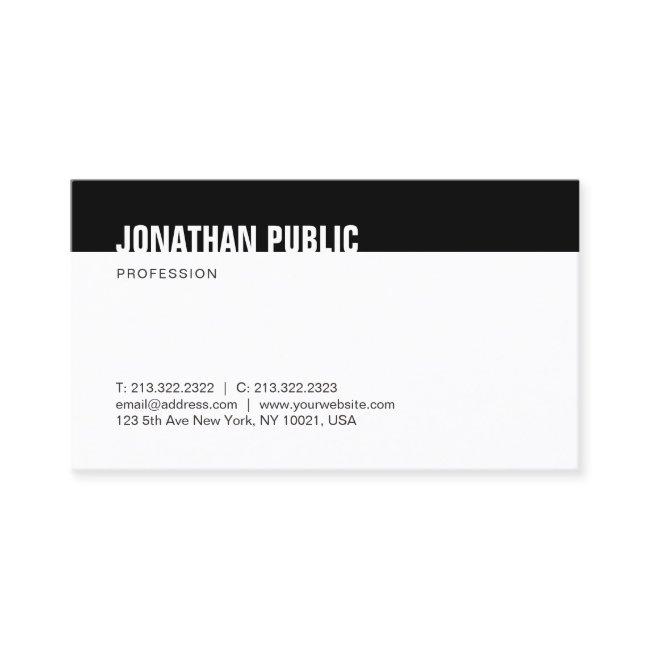 Elegant Minimalist Modern Black And White Template
