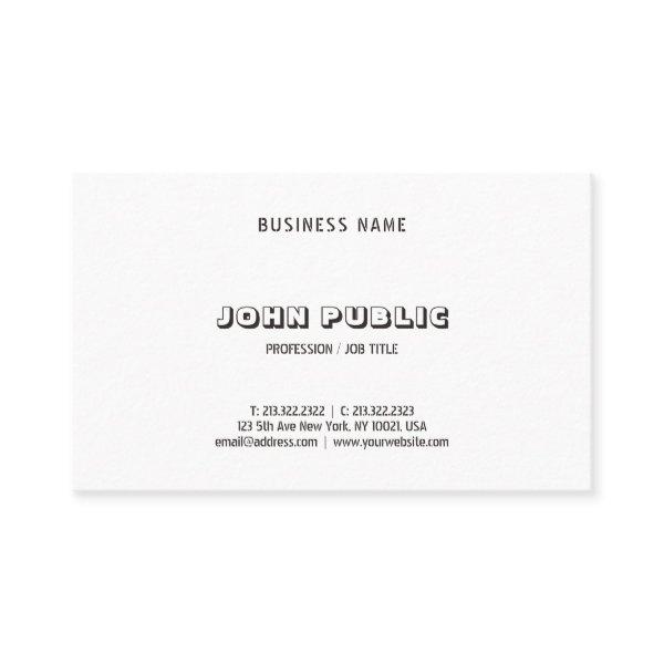 Elegant Minimalist Modern Black White Template B&W