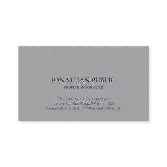 Elegant Minimalist Modern Professional Grey Plain