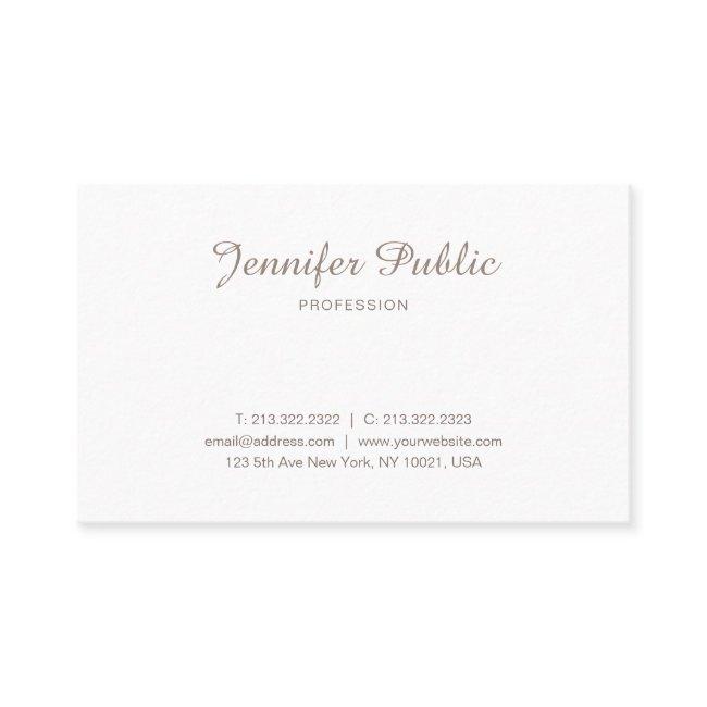Elegant Minimalist Modern Sleek Plain Professional