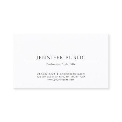 Elegant Minimalist Plain Professional Modern White