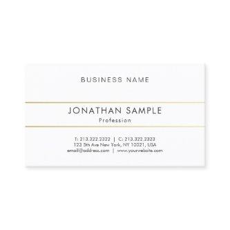 Elegant Minimalist Professional Smart Gold Stripes
