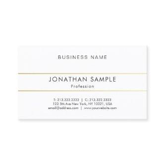 Elegant Minimalist Professional Smart Gold Stripes