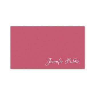 Elegant Minimalist Red Template Modern Simple