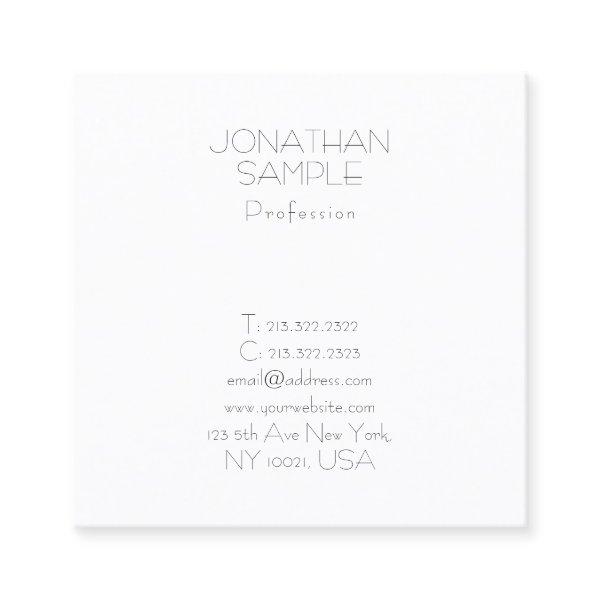 Elegant Minimalist Square Modern Luxury Plain Square