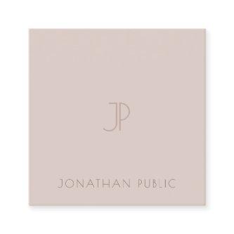Elegant Minimalist Template Modern Monogram Simple Square