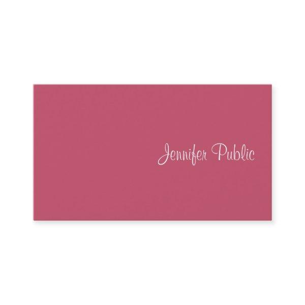 Elegant Minimalist Template Red Modern Simple