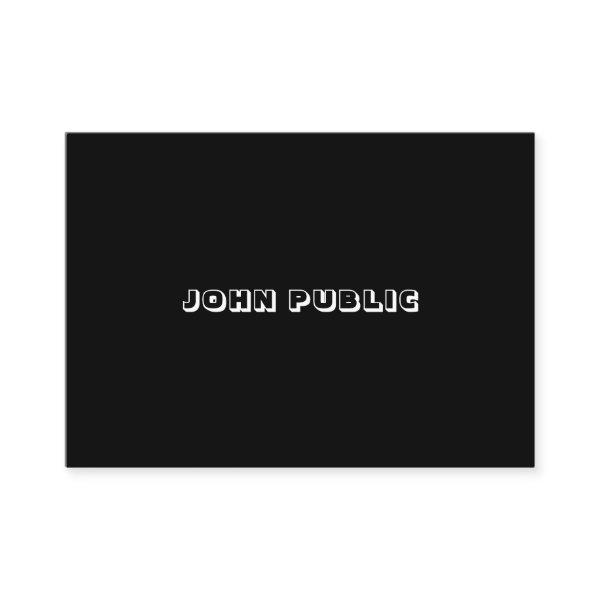 Elegant Minimalistic Black White Template Modern