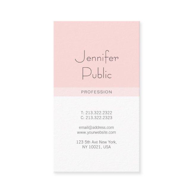 Elegant Minimalistic Luxury Pink Design Trendy
