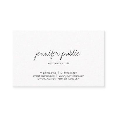 Elegant Minimalistic Template Modern Handwritten