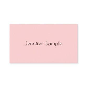 Elegant Mint Green Blush Pink Modern Minimalist