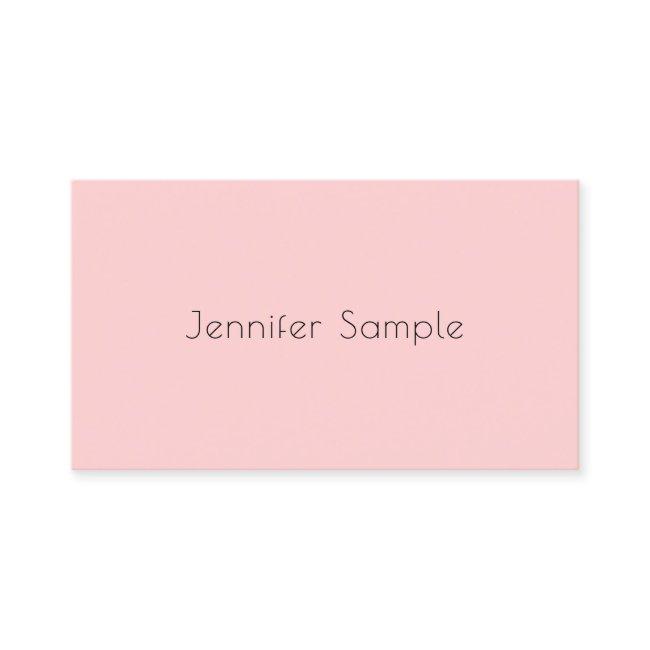 Elegant Mint Green Blush Pink Modern Minimalist