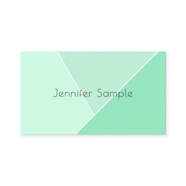 Elegant Mint Green Modern Simple Design Template