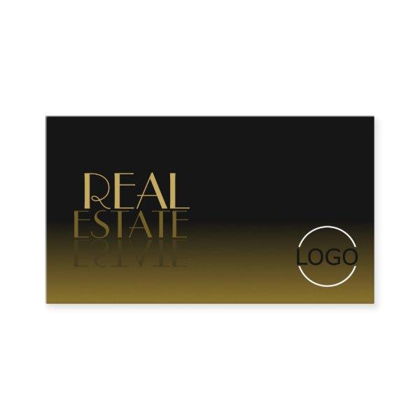 Elegant Mirror Font Classic Black Brown with Logo