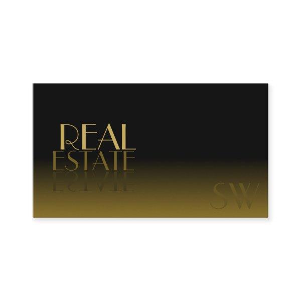 Elegant Mirror Font Stylish Black Brown Monogram
