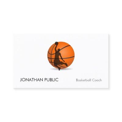 Elegant Modern Basketball Trainer Coach Template