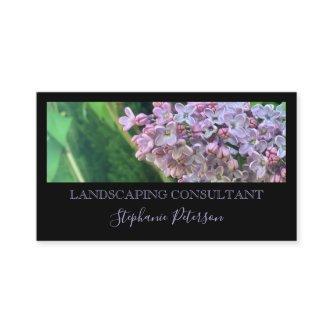 Elegant Modern Black Custom Photo Lilac Landscape