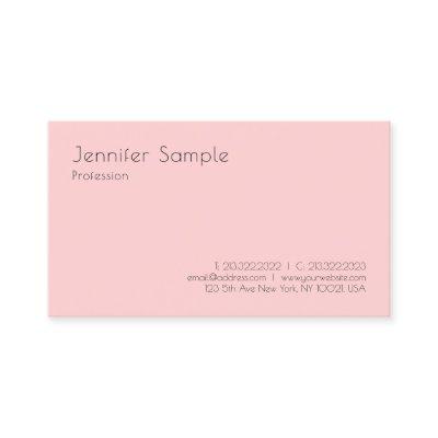 Elegant Modern Blush Pink White Simple Template