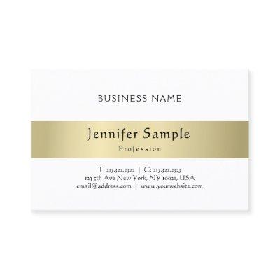 Elegant Modern Calligraphic Typed Plain Gold Look