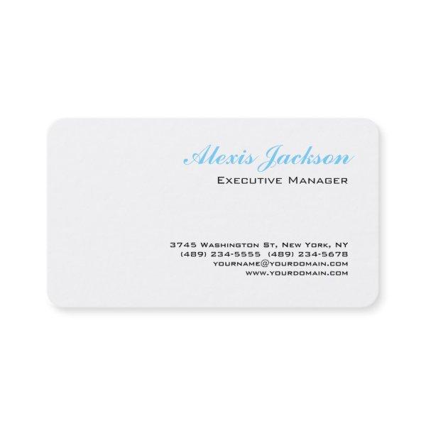 Elegant Modern Contemporary Style Black White Blue