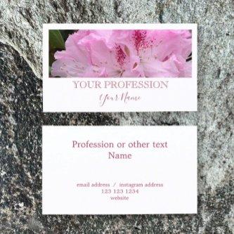 Elegant Modern Custom Photo White Pink Mauve