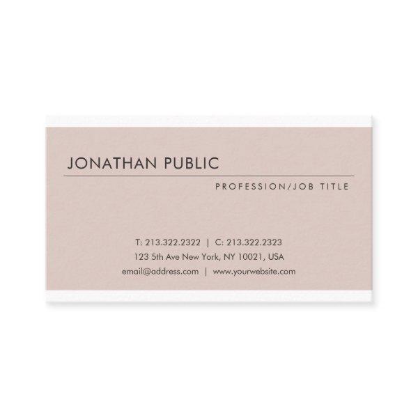 Elegant Modern Design Professional Trendy Plain