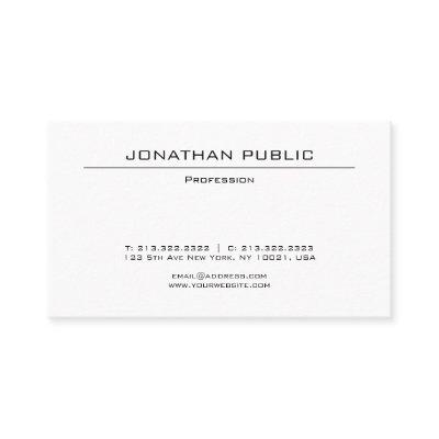 Elegant Modern Design Trendy Plain Minimalist