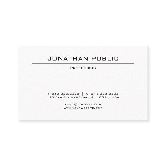 Elegant Modern Design Trendy Plain Minimalist