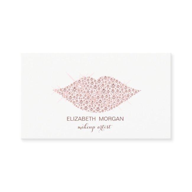 Elegant Modern,Diamonds Lips,Makeup artist
