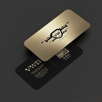 Elegant Modern Drone Operator Gold Monogram