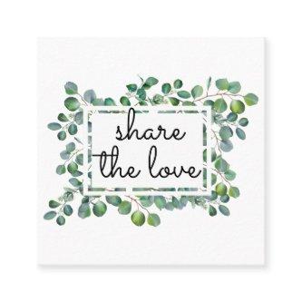 Elegant Modern Eucalyptus Refer a Friend Referral Card