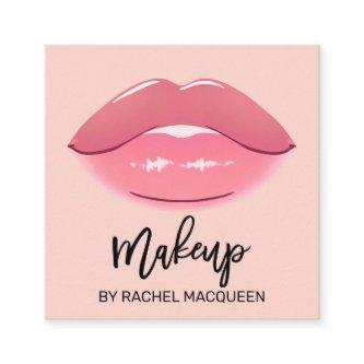Elegant Modern Girly Pink Lips Makeup Artist Squar Square
