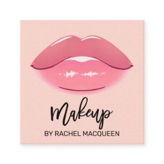 Elegant Modern Girly Pink Lips Makeup Artist Squar Square