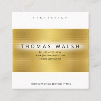 Elegant Modern Gold Card with Gold lines