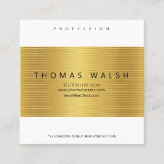 Elegant Modern Gold Card with Gold lines