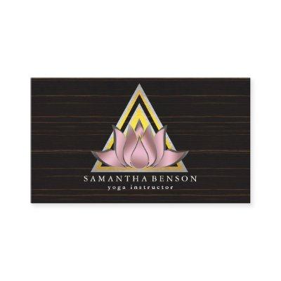 Elegant Modern Gold Lotus Logo Stylish Copper