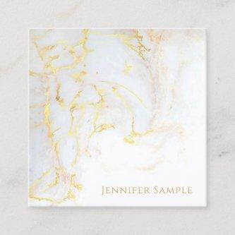 Elegant Modern Gold Marble Professional Template Square