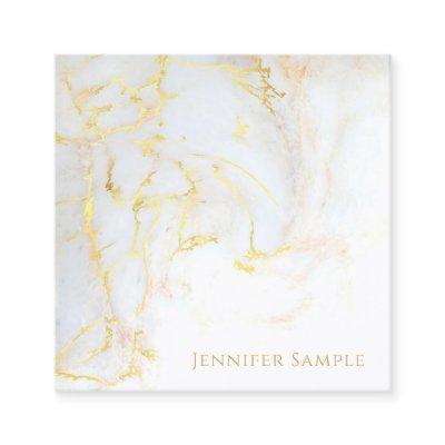 Elegant Modern Gold Marble Professional Template Square