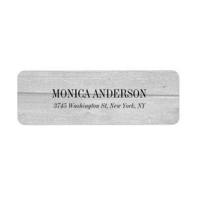 Elegant Modern  Gray Wood Background Label
