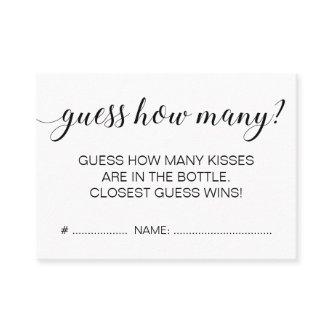 Elegant Modern Guess How Many Baby Shower Game