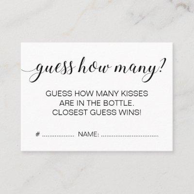 Elegant Modern Guess How Many Baby Shower Game