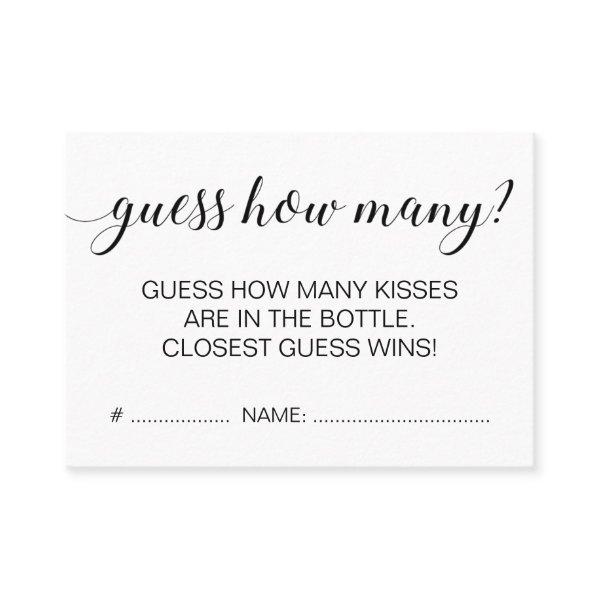 Elegant Modern Guess How Many Bridal Shower Game
