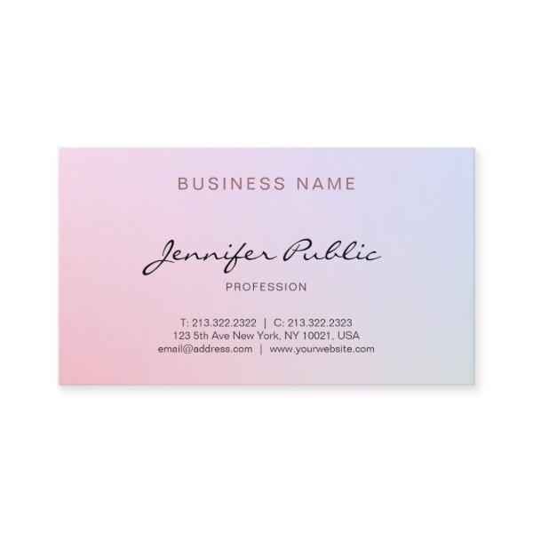 Elegant Modern Handwritten Script Colorful Plain