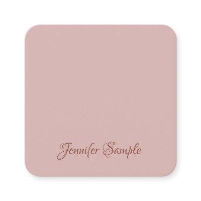 Elegant Modern Handwritten Script Luxury Rounded Square