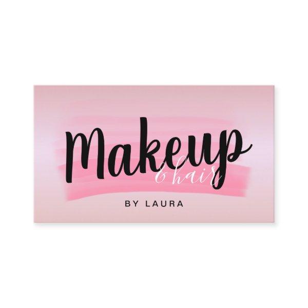 Elegant modern makeup & hair rose gold brushstroke