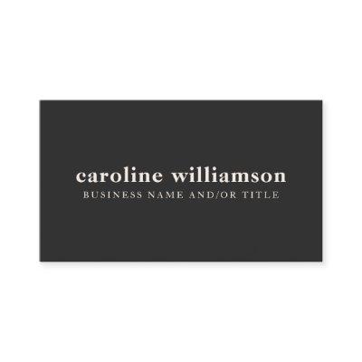 Elegant Modern Minimalist Black and White Custom
