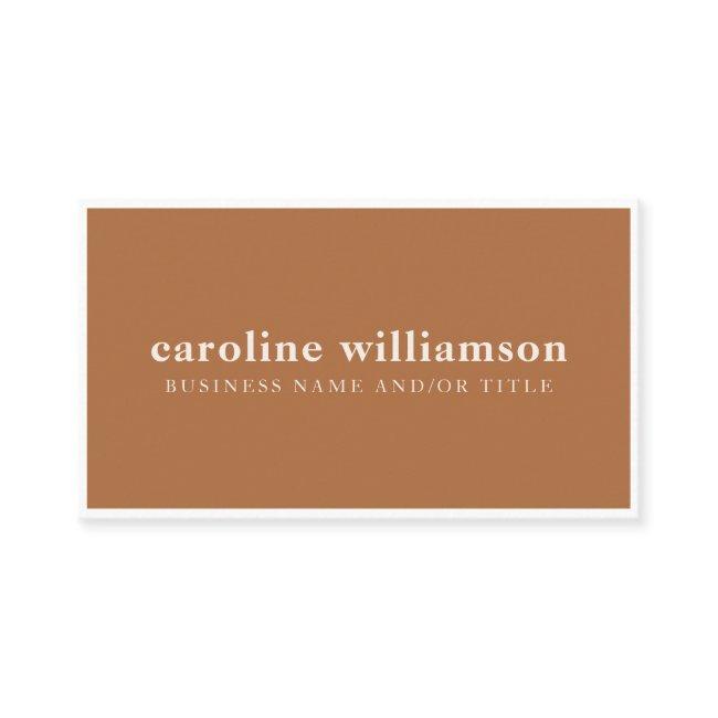 Elegant Modern Minimalist Boho Terracotta Rust
