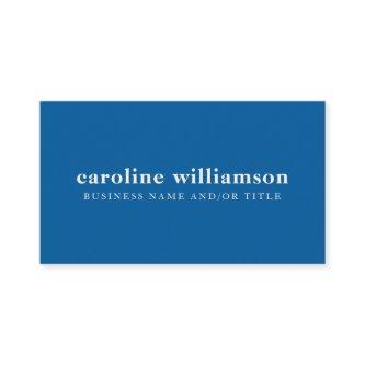 Elegant Modern Minimalist Bright Blue
