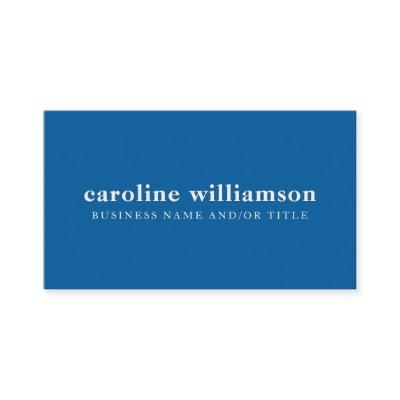 Elegant Modern Minimalist Bright Blue