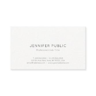 Elegant Modern Minimalist Design Chic Simple Plain